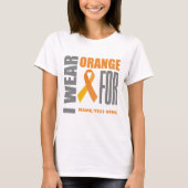 T-shirt Ruban orange de conscience (Devant)