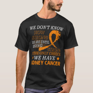 T-shirt Ruban orange de conscience de Cancer fort de rein