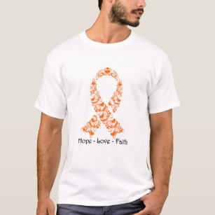 T-shirt Ruban orange de conscience d'espoir
