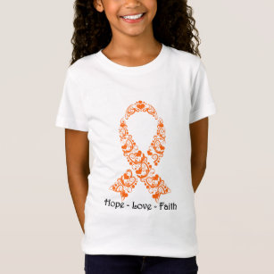T-Shirt Ruban orange de conscience d'espoir