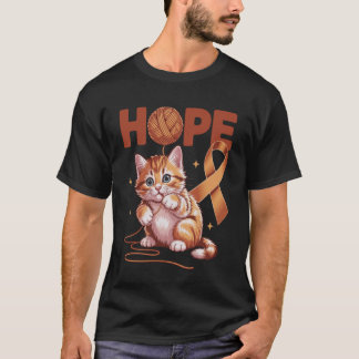 T-shirt Ruban Orange de Sensibilisation au Cancer de l'App
