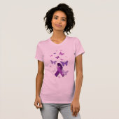 T-shirt Ruban pourpre de conscience (Devant entier)