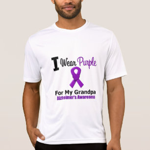 T-shirt Ruban pourpre de maladie d'Alzheimer pour mon