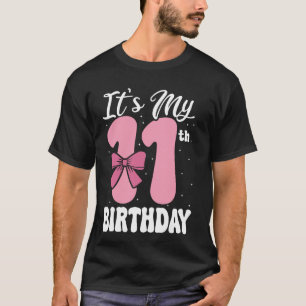 T-shirt Ruban Rose C'est Mon 1er Anniversaire Coquette Fil