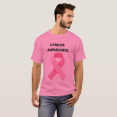 T-shirt ruban rose conscience du cancer du sein (Devant entier)