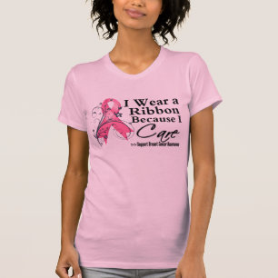 T-shirt Ruban rose puisque je m'inquiète - cancer du sein