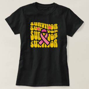T-shirt Ruban Rose Survivante Cancer du Sein