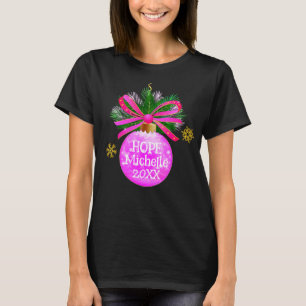 T-shirt Ruban rose unique