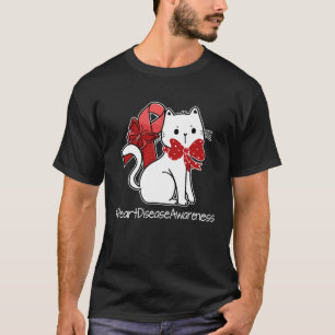 T-shirt Ruban Rouge Mois de la sensibilisation à la maladi