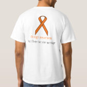T-shirt Ruban standard orange (Dos)
