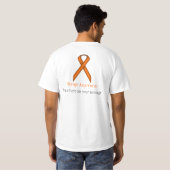 T-shirt Ruban standard orange (Dos entier)