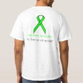 T-shirt Ruban standard vert cime (Dos)