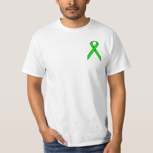 T-shirt Ruban standard vert cime (Devant)