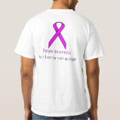 T-shirt Ruban standard violet (Dos)