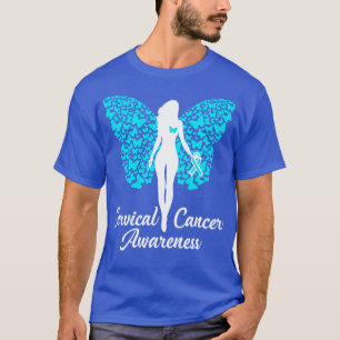 T-shirt Ruban Turquoise de sensibilisation au cancer du co