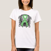T-shirt Ruban vert clair avec ailes (Devant)