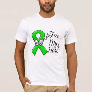T-shirt Ruban vert de conscience pour mon héros