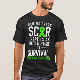 T-shirt Ruban Vert Derrière Chaque Scar Cérébral Palsy Awa