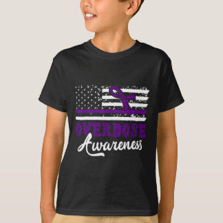 T-shirt Ruban Violet de Sensibilisation au Surdosage de Dr