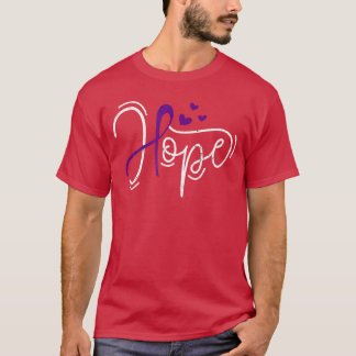 T-shirt Ruban Violet Espoir Surdosage Sensibilisation à la