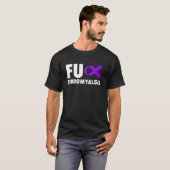 T-shirt Ruban violet FU Fibromyalgia - Fibro (Devant entier)