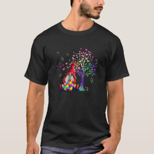 T-shirt Rubans de Gnomes de Sensibilisation à l'Autisme Se