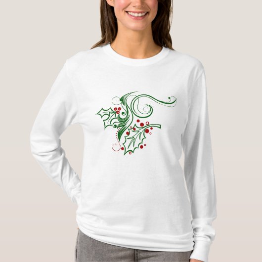 T-shirt Rubans de houx (Devant)