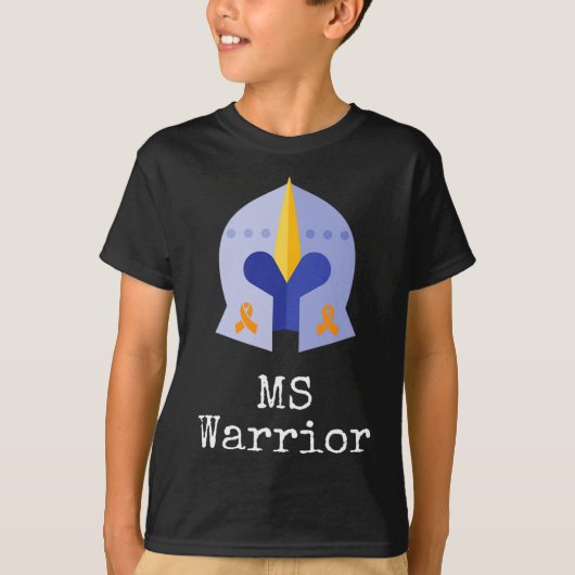 T-shirt Rubans Warrior W Knight Et Orange Pour Mme Laurene (Devant)