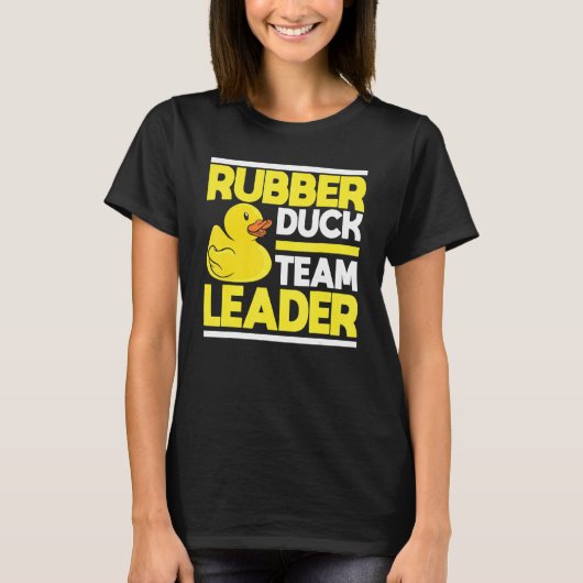 T-shirt Rubber Duck Chef de l'équipe Rubber Duck (Devant)
