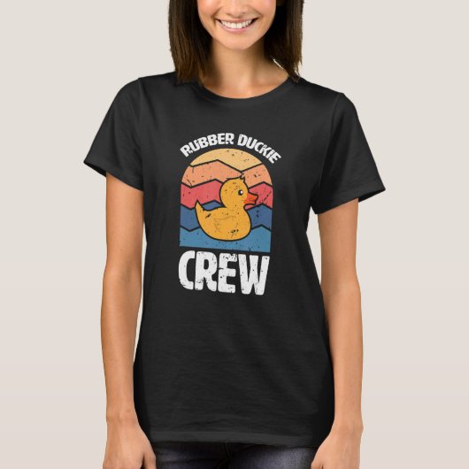 T-shirt Rubber Duck Duckie Crew Bains Duckling Toy (Devant)