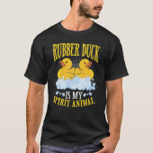 T-shirt Rubber Duck Est Mon Esprit Animal Backprint Rubber (Devant)