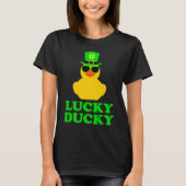 T-shirt Rubber Duck Four Leaf C Leprechaun Hat St Patrick' (Devant)