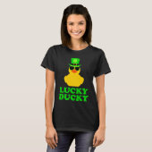 T-shirt Rubber Duck Four Leaf C Leprechaun Hat St Patrick' (Devant entier)