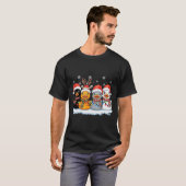 T-shirt Rubber Duck Squad Christmas Light Reindeer Crew Xm (Devant entier)