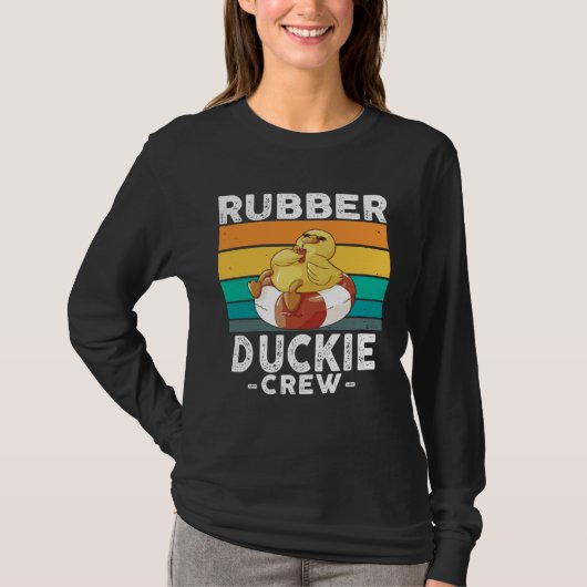 T-shirt Rubber Duck Yellow Duckie Crew Bath Ducks Duckling (Devant)