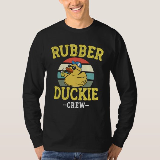 T-shirt Rubber Duck Yellow Duckie Crew Bath Ducks Duckling (Devant)