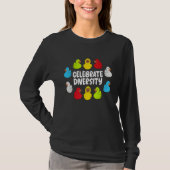 T-shirt Rubber Ducks Celebrate diversity (Devant)