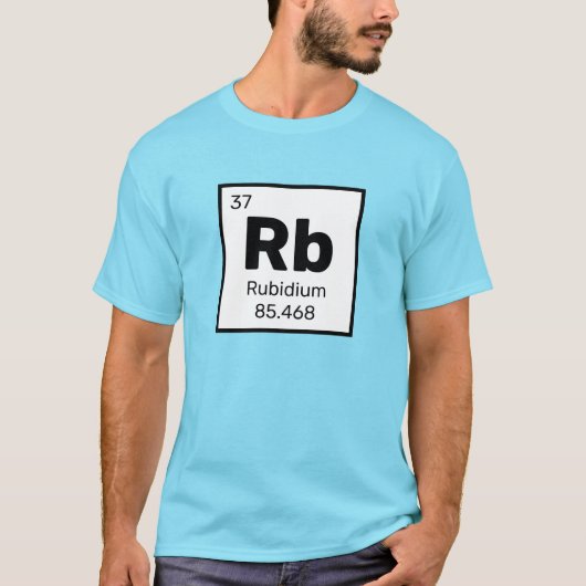 T-shirt Rubidium / Tableau Périodique - Chemise T Élément  (Devant)