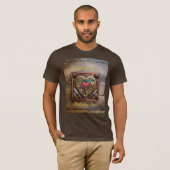 T-shirt Rubies Et Couteaux Coeur Steampunk Series (Devant entier)
