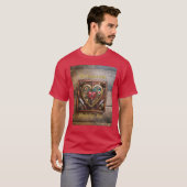 T-shirt Rubies Et Couteaux Coeur Steampunk Series (Devant entier)