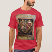 T-shirt Rubies Et Engrenages Coeur Steampunk Series (Devant)