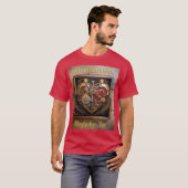 T-shirt Rubies Et Engrenages Coeur Steampunk Series (Devant entier)