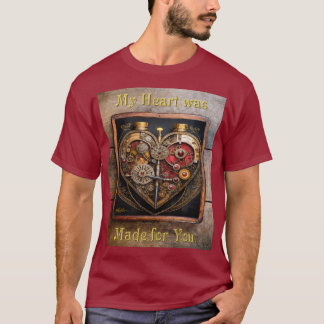 T-shirt Rubis et engrenages Steampunk Cœur sombre