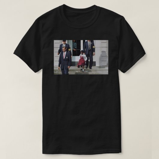 T-shirt Ruby Bridges, escorté par des Marshals américains  (Design devant)