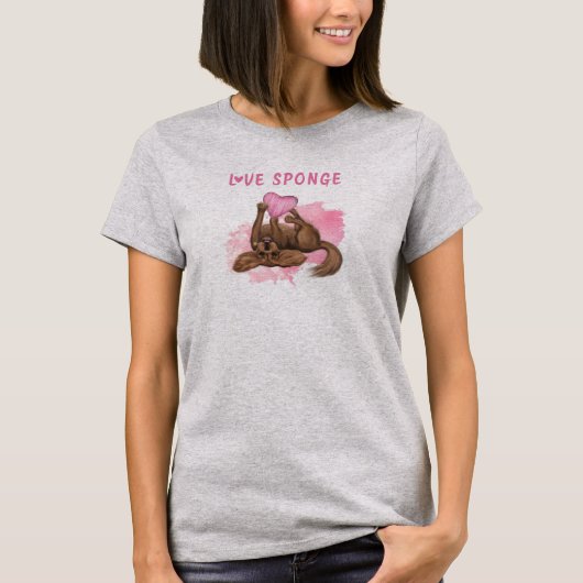 T-shirt Ruby Cavalier King Charles Love Sponge (Devant)
