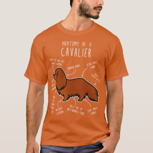 T-shirt Ruby Cavalier King Charles Spaniel Chien Anatomie