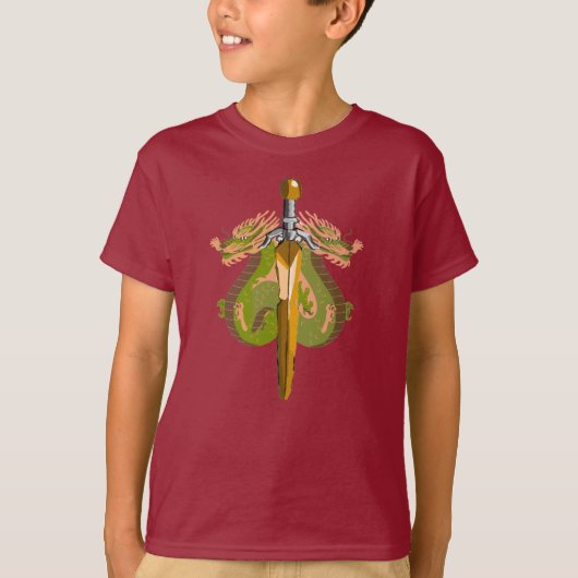 T-shirt Ruby Flame Dragon Sigil (Devant)