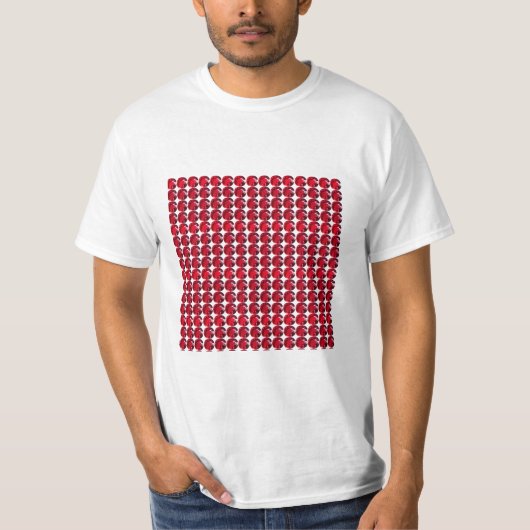 T-shirt Ruby Gemstone Art, Rouge (Devant)