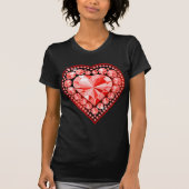 T-shirt Ruby Gemstone Heart (Devant)