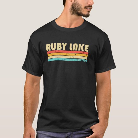 T-shirt Ruby Lake Nevada Drôle de pêche Camping Été (Devant)
